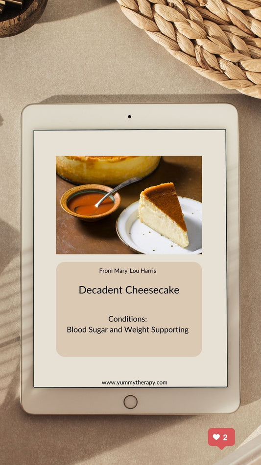 Blood Sugar & Weight Supporting Decadent Cheesecake