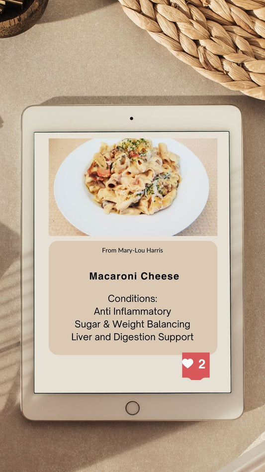 Anti-inflammatory, Blood Sugar and Weight Balancing ‘Macaroni Cheese