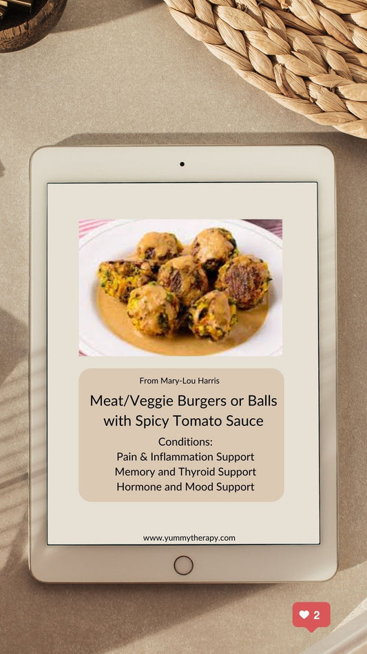 Meatballs/Burgers (or Veggie Balls/Burgers) with Spicy Tomato Sauce